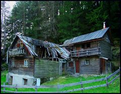 kleines Haus am Wald