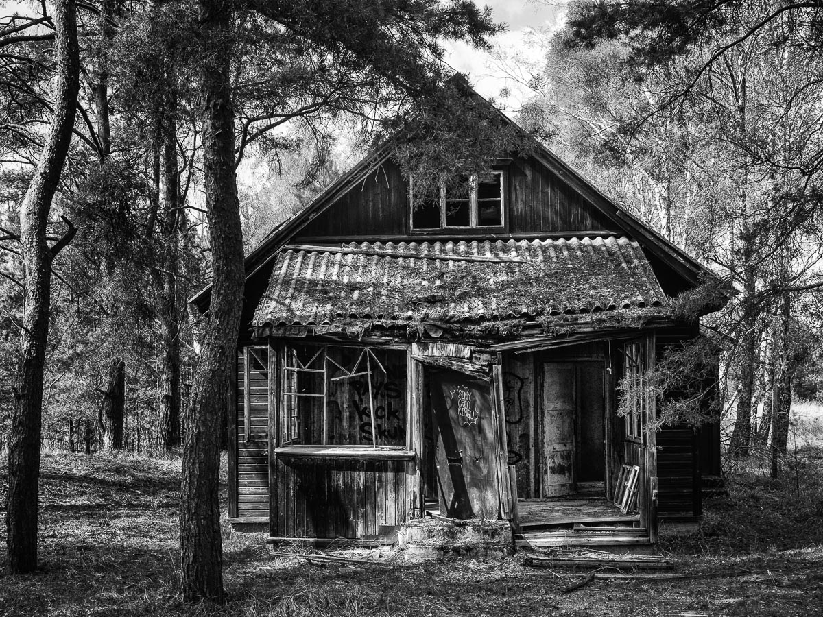 Kleines Haus im Wald