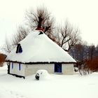 Kleines Hexenhaus in Vitte im Winterlichem Kleid