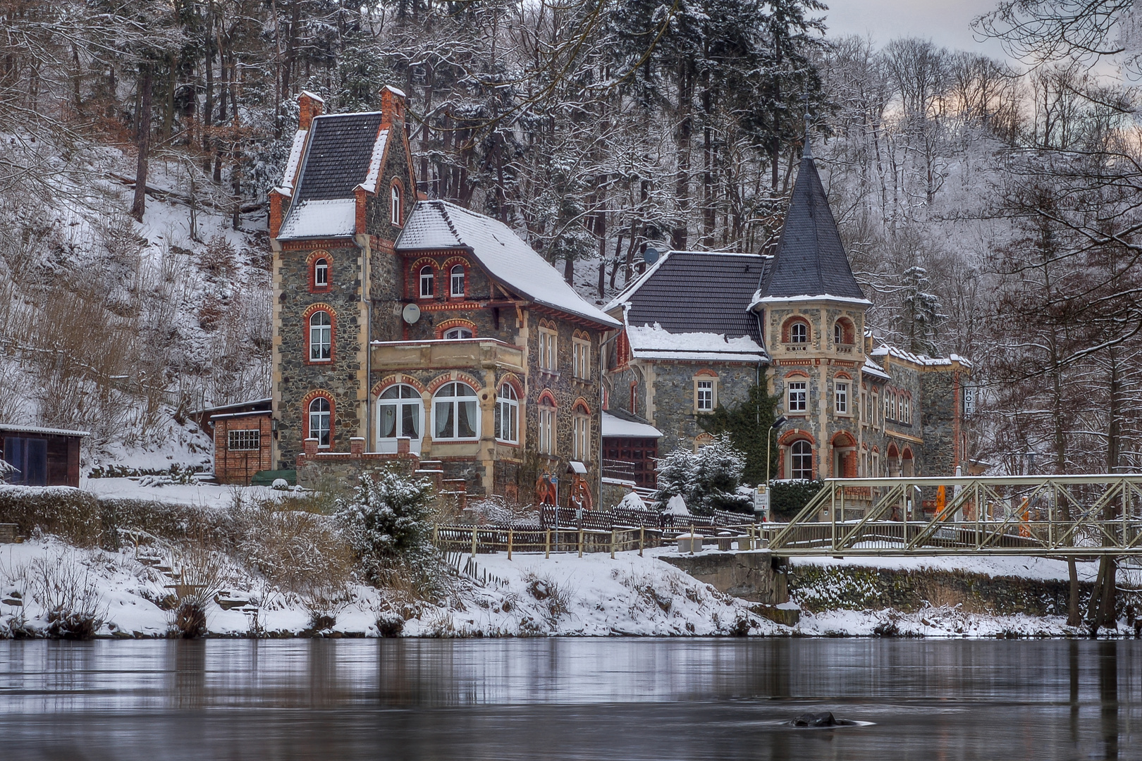 Kleines Hotel im Harz an der Bode