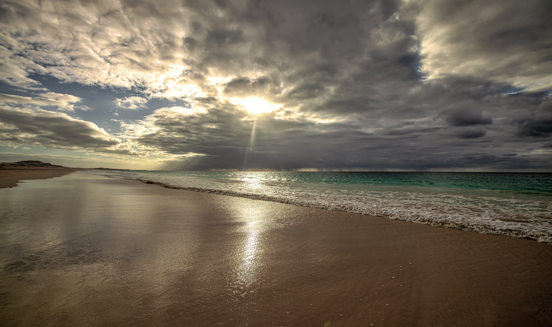 Kleines Lichtspiel am Strand