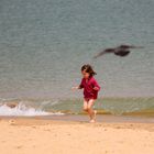 Kleines Mädchen am Strand (c)