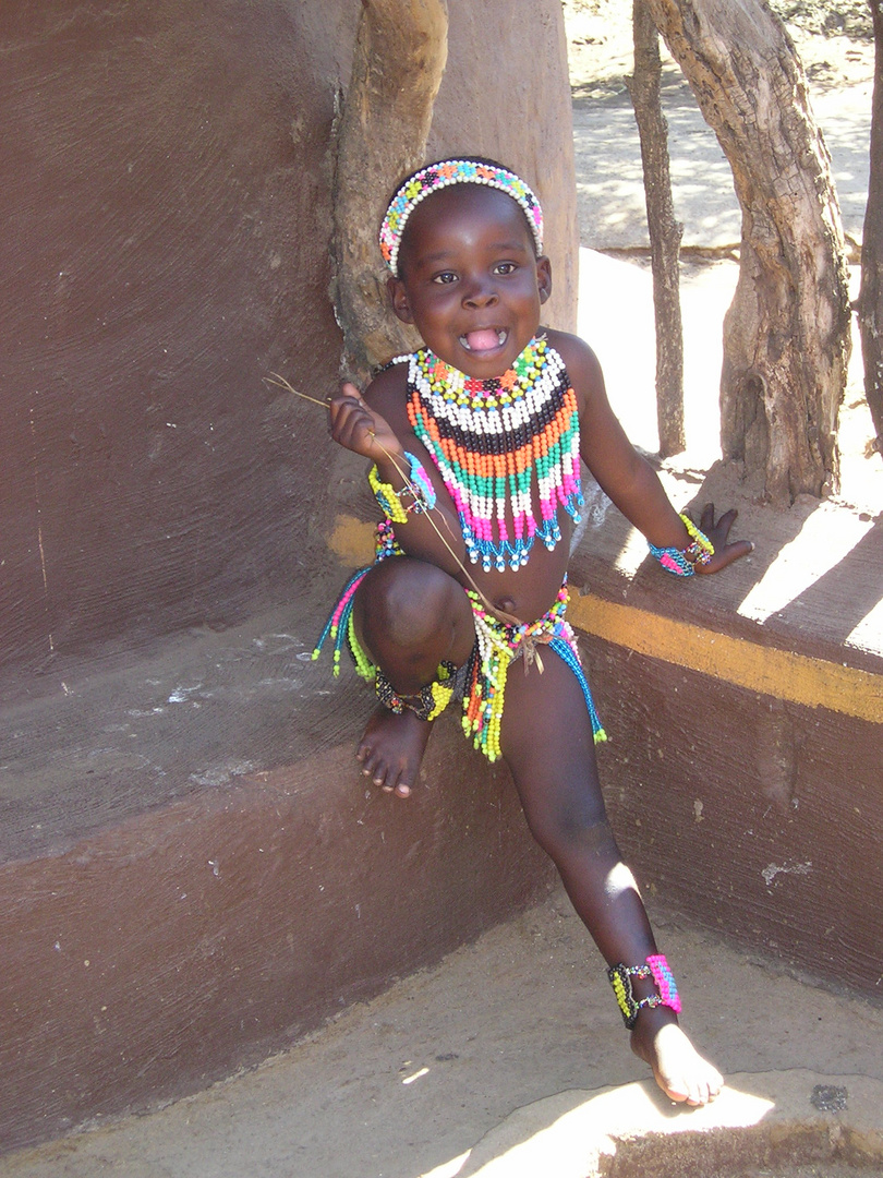 Kleines Mädchen in Lesotho, Südafrika