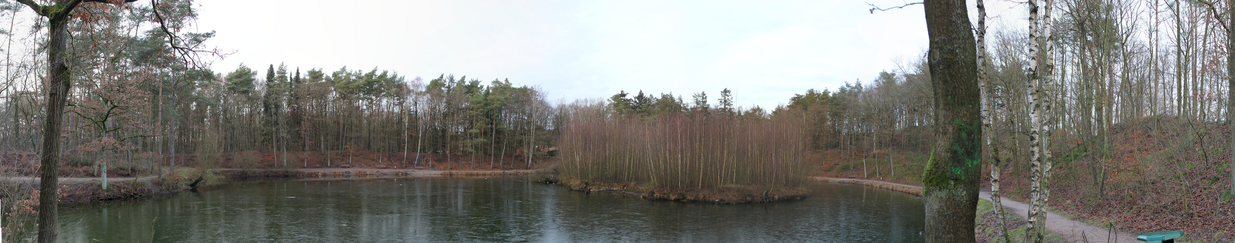 Kleines Panorama am See im Liether Wald