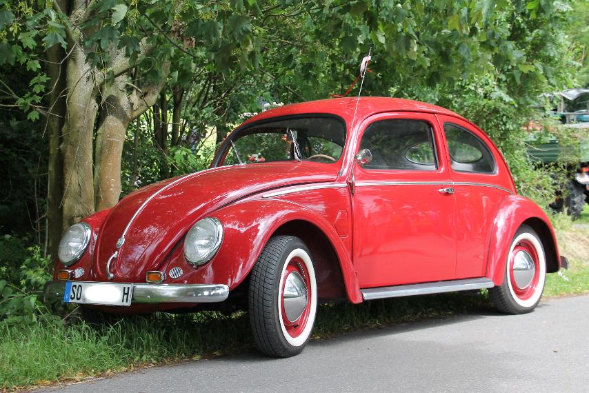 Kleines Rotes Auto Foto Bild Autos Zweirader Oldtimer Youngtimer Vw Bilder Auf Fotocommunity