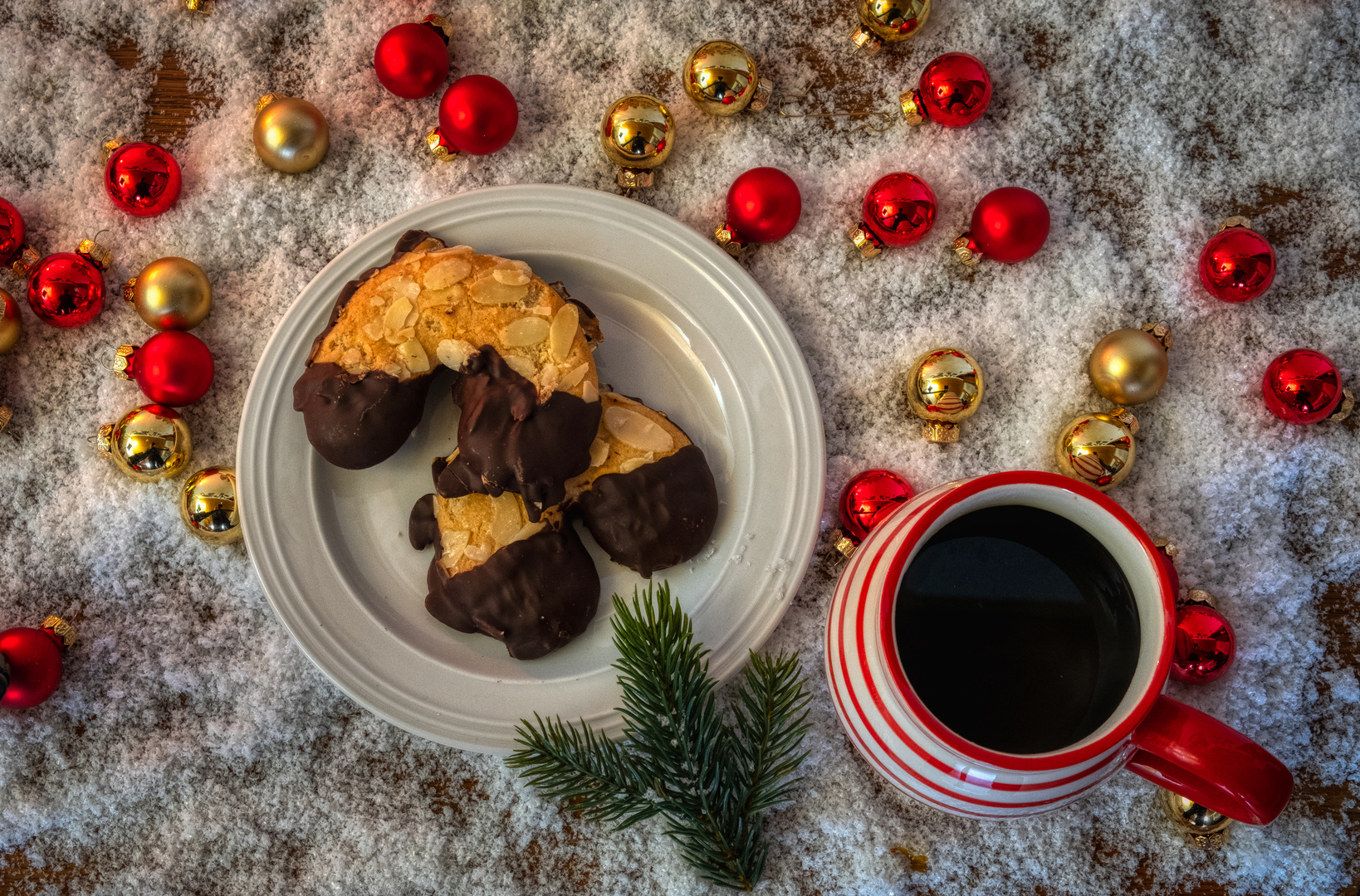 Kleines Weihnachtsgedeck