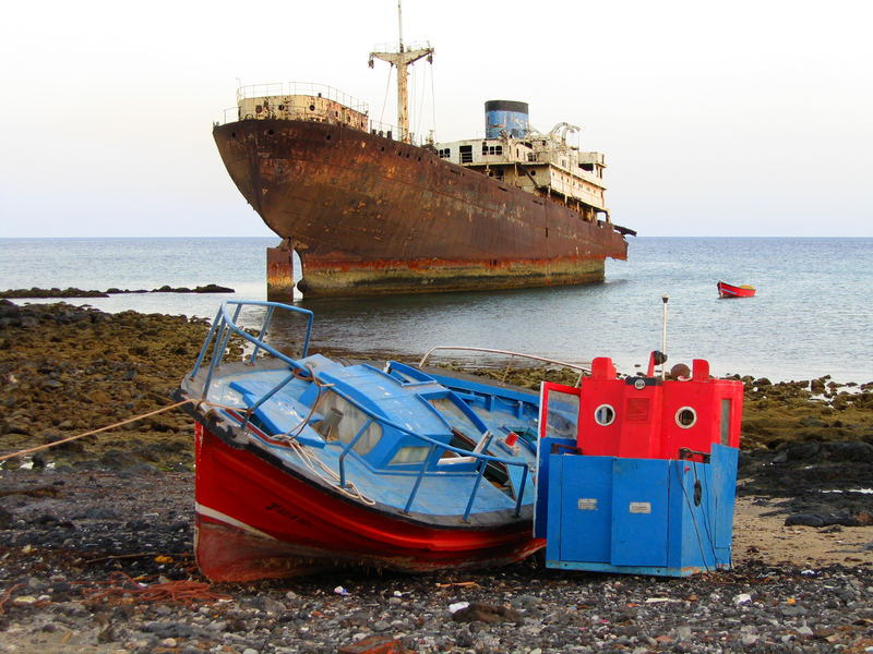 kleines Wrack, großes Wrack