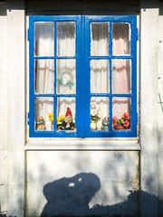 Kleingartenfenster in blau 