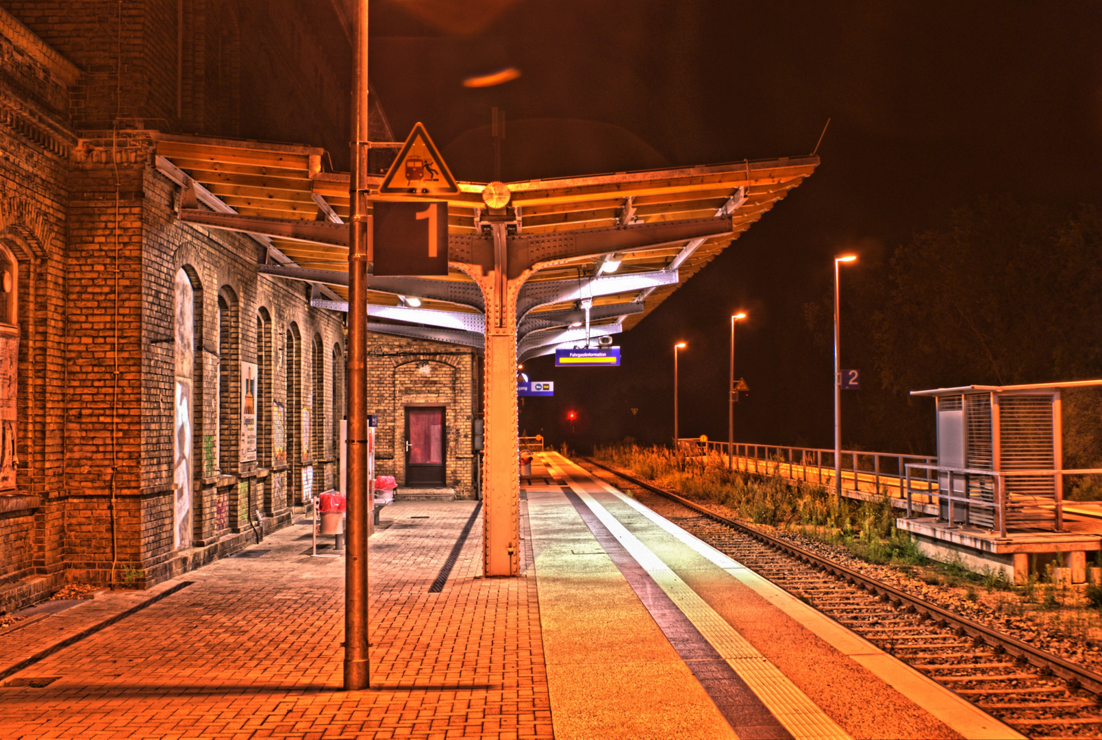 Kleinstadt-Bahnhof