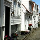 Kleinstadtimpressionen -1- In der Altstadt  von Stavanger / Norwegen