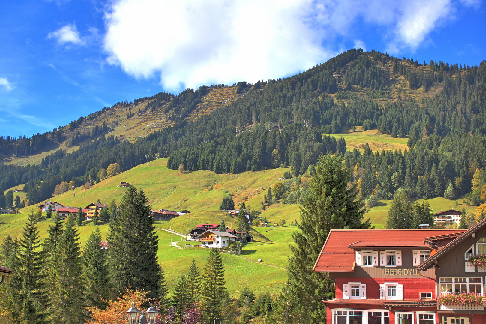 Kleinwalsertal, Bergidyll in Höfle