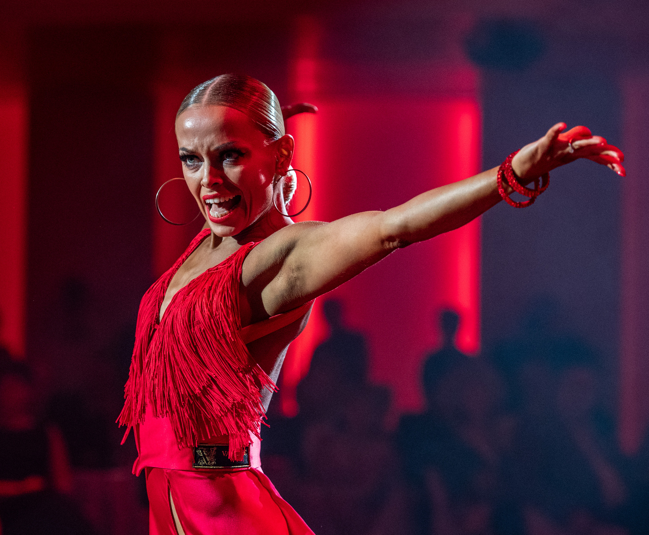 Klemen Prasnikar & Alexandra Averkieva (Slowenien) beim Paso Doble