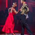 Klemen Prasnikar & Alexandra Averkieva (Slowenien) beim Paso Doble