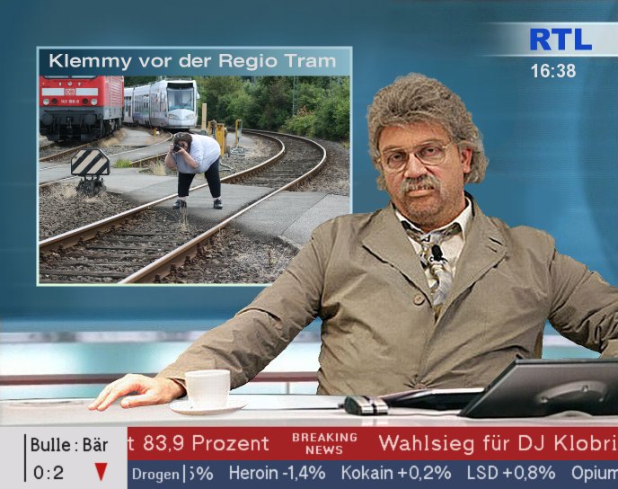 Klemmy vor der Regio Tram