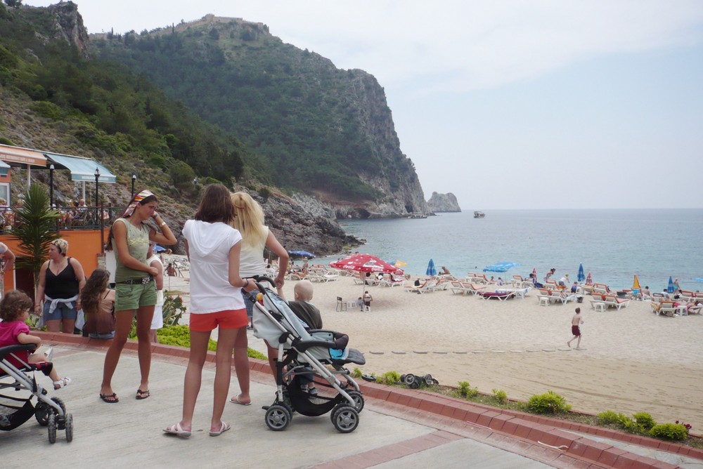 Kleopatra Strand und Burg von Alanya