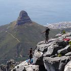 Kletterer auf dem Tafelberg