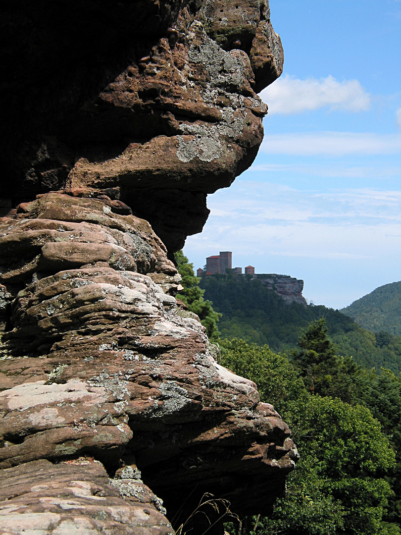 Kletterfelsige Aussicht