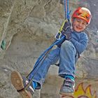 Klettern an der Eiger-Nordwand...