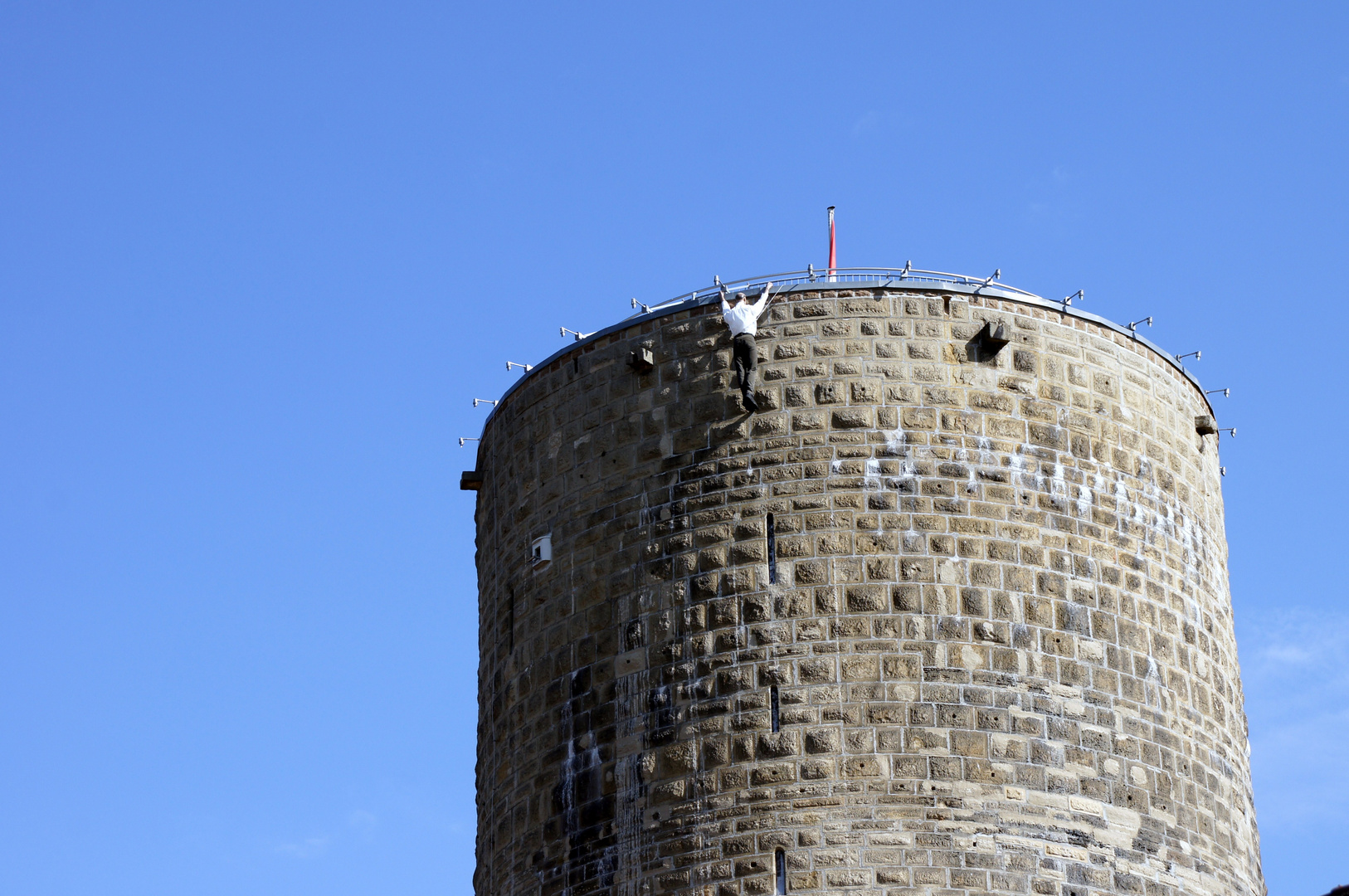 Klettern auf dem Turm