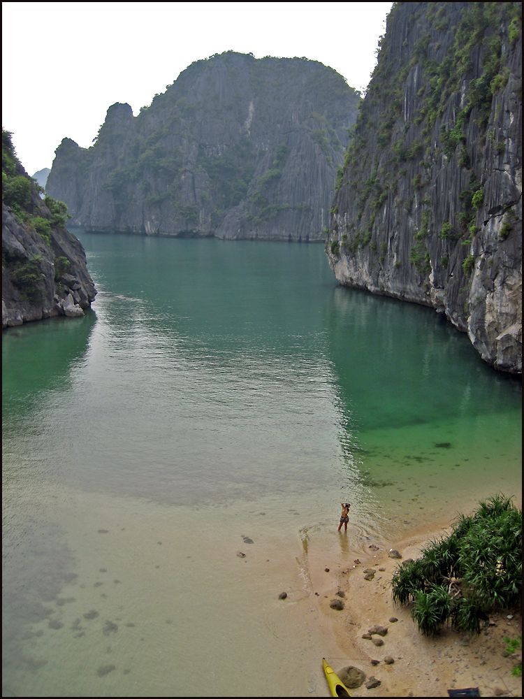 Klettern in der Halong Bay Vietnam 3
