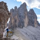 Klettersteig vor den 3 Zinnen