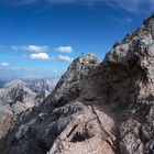 Klettertour zur Zugspitze-2017-Bild-4; Blick zum Jubiläumsgrat