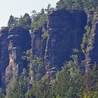 Klettertürme am Pfaffenstein in der Sächsischen Schweiz...