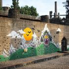 Kletterwand im Landschaftspark