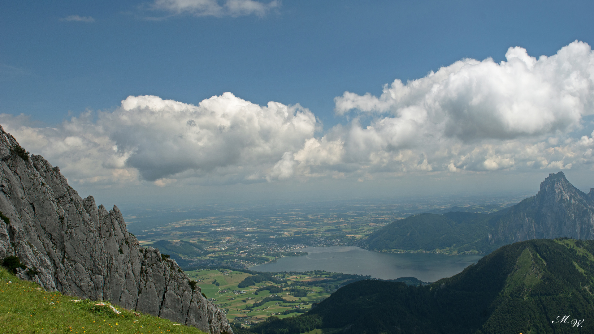 Kletterwand mit Traunstein