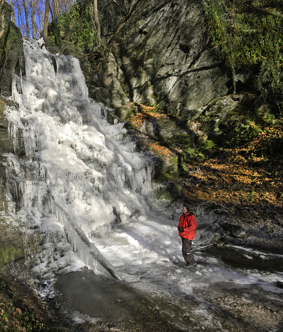 Klidinger Wasserfall im Winter