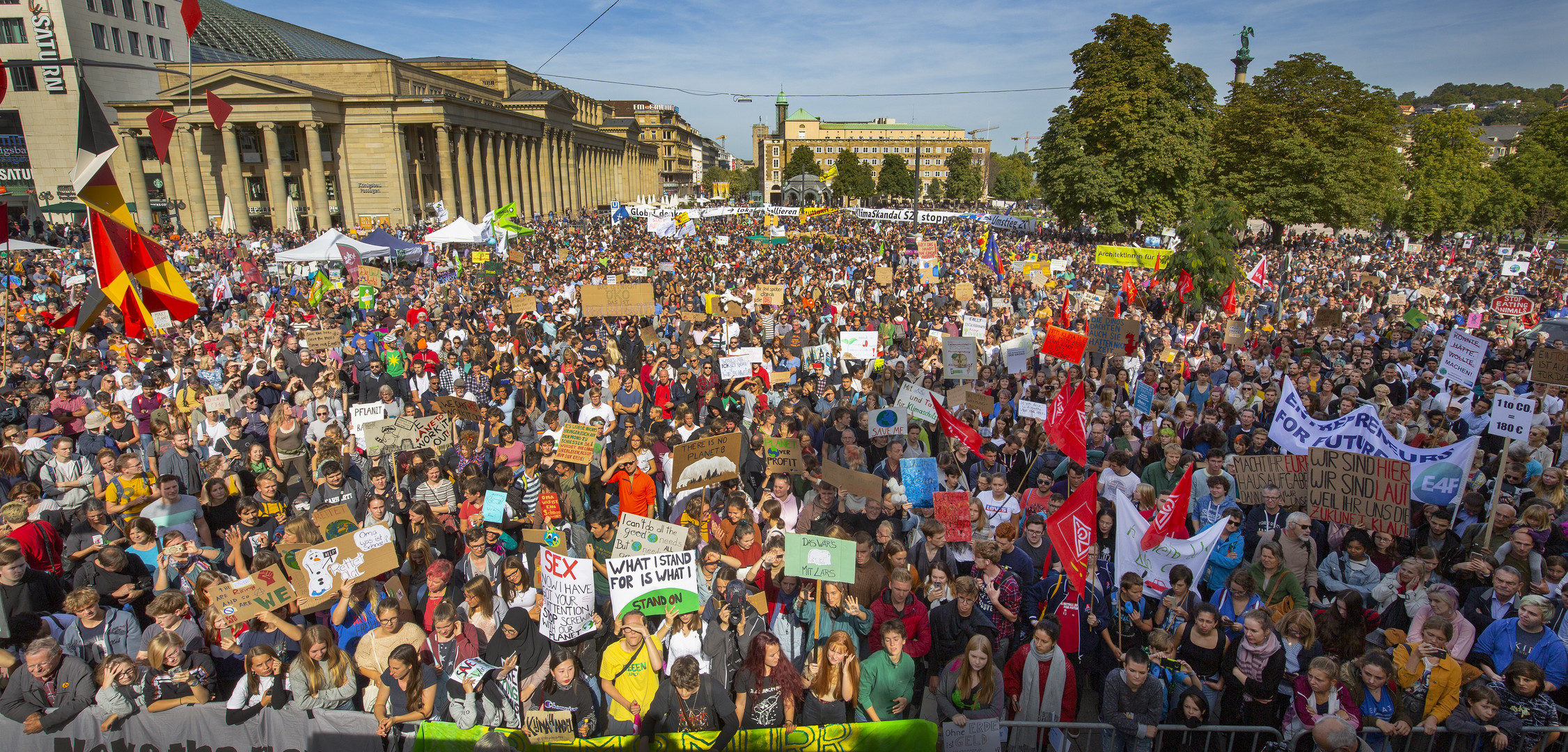 Klimastreik-Großdemo in Stuttgart