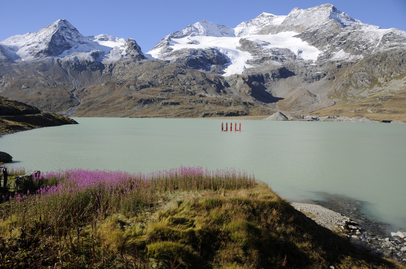 Klimawandel in den Schweizer Alpen: Lago Bianco, Bernina Pass