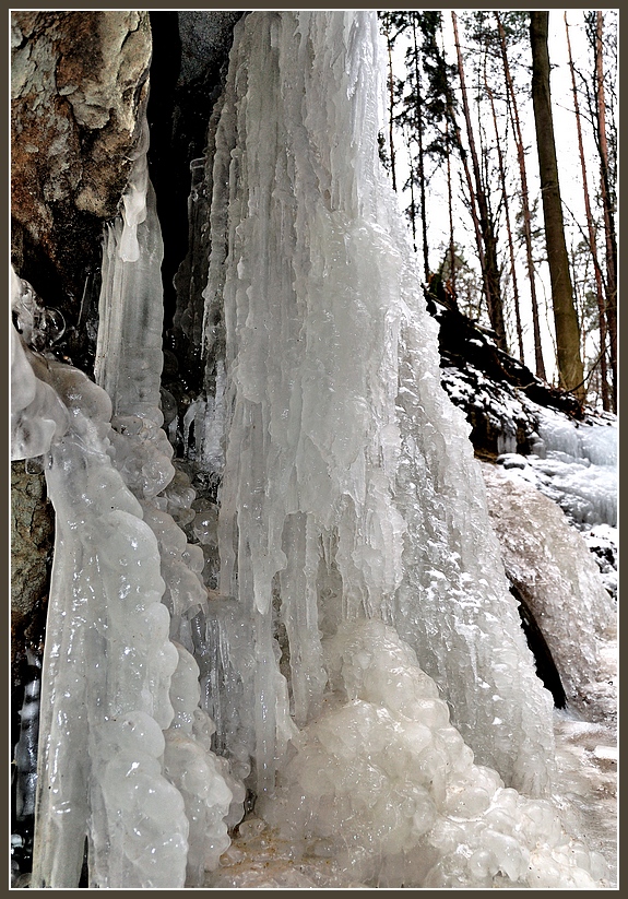 Klingender (Eis-) Wasserfall