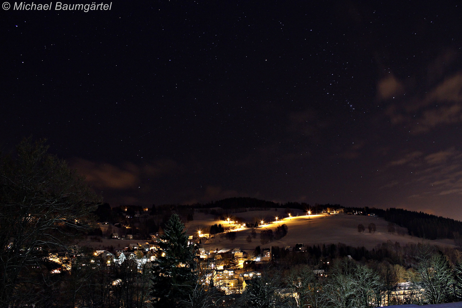 Klingenthal, Saxony, Germany @ night 3 east-side