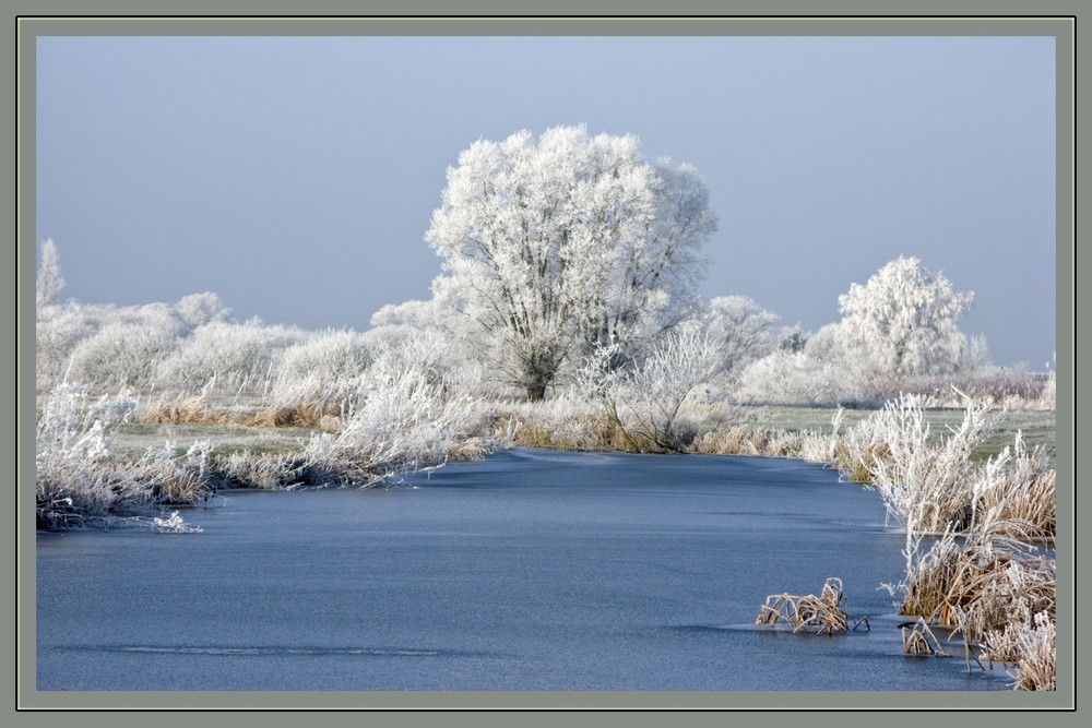 klirrend kalter Winter in Laßrönne