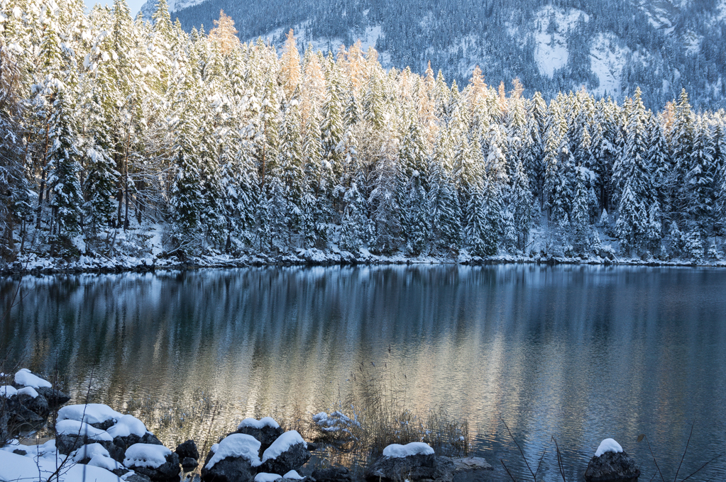 Klirrende Kälte am Eibsee