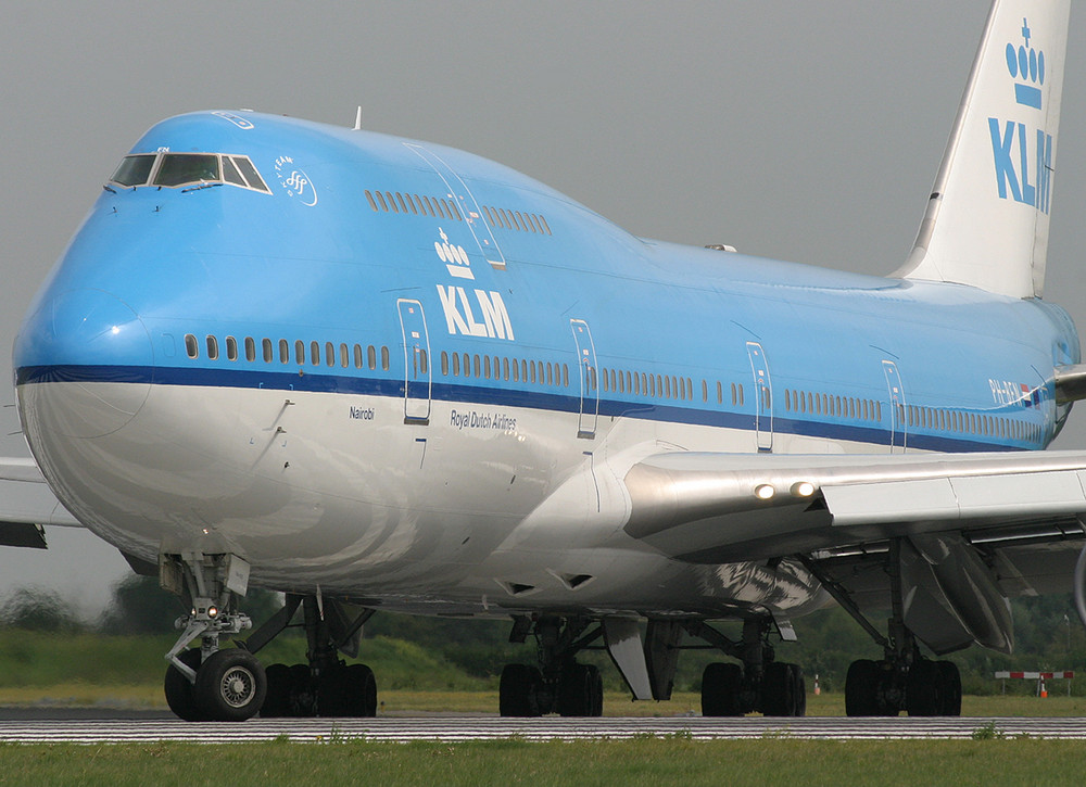 KLM B747 auf der Polderbaan