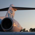 KLM Cityhopper during Sunrise