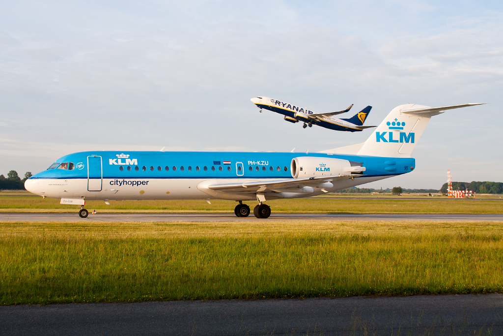 .Klm Fokker 70.