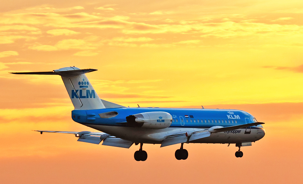 KLM Fokker 70...