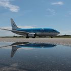 KLM im Wasser