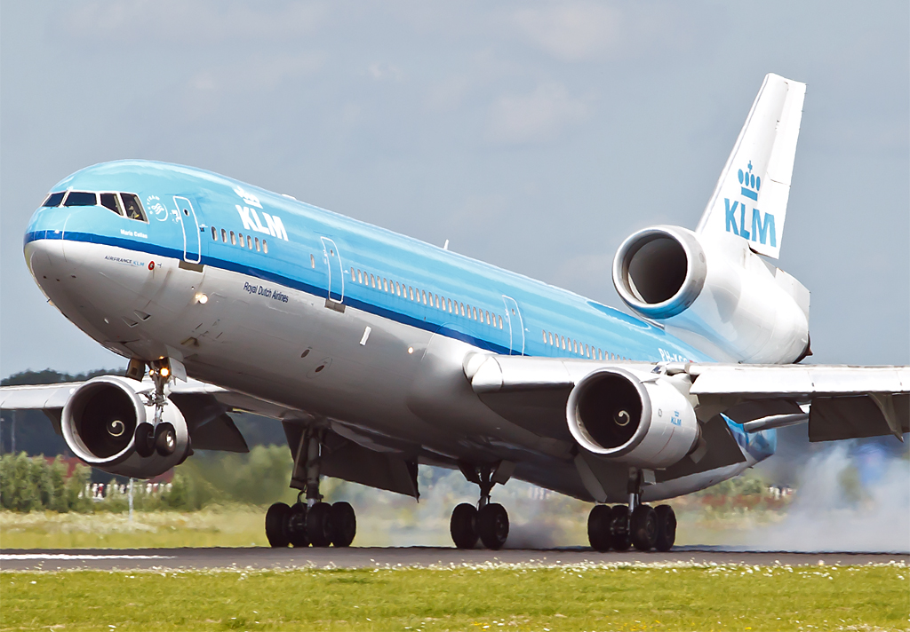 KLM MD11 in Amsterdam