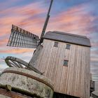 Klockenhagener Bockwindmühle in Aktion