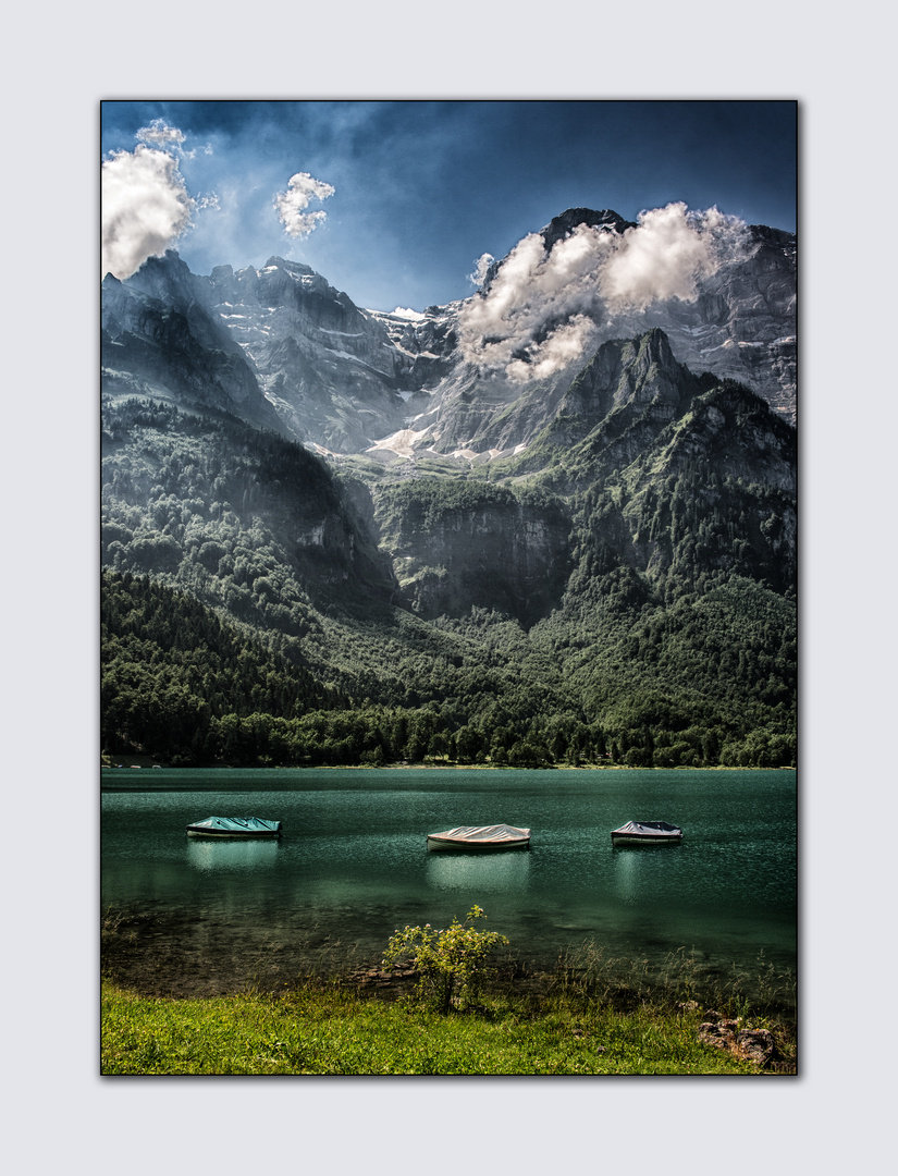 Klöntalersee mit Glarner Alpen