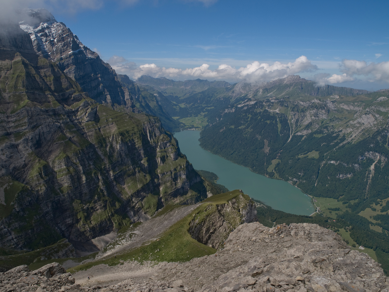 Klöntalersee von oben