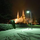 Klöster in Möllenbeck bei Nacht und Schnee