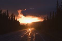 Klondike Highway nach dem Regen