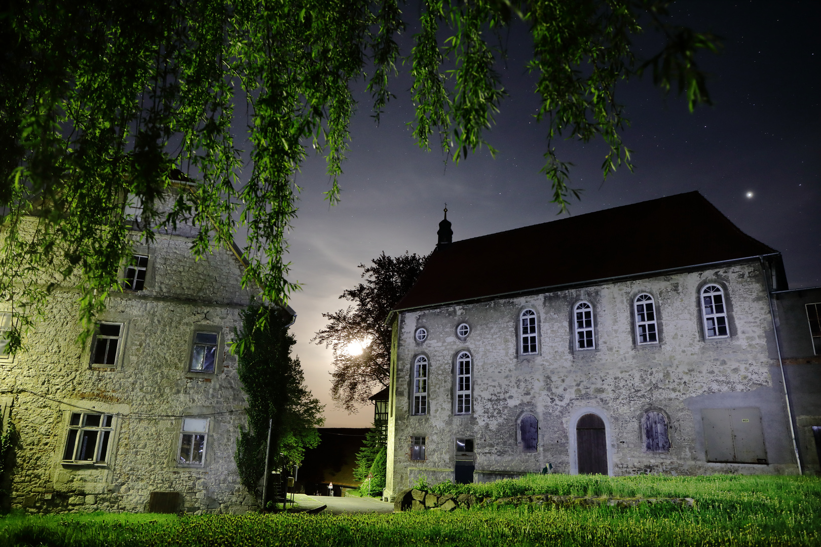 Kloster Anrode bei Nacht