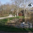 Kloster auf Hiddensee am fühen Morgen