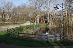 Kloster auf Hiddensee am fühen Morgen